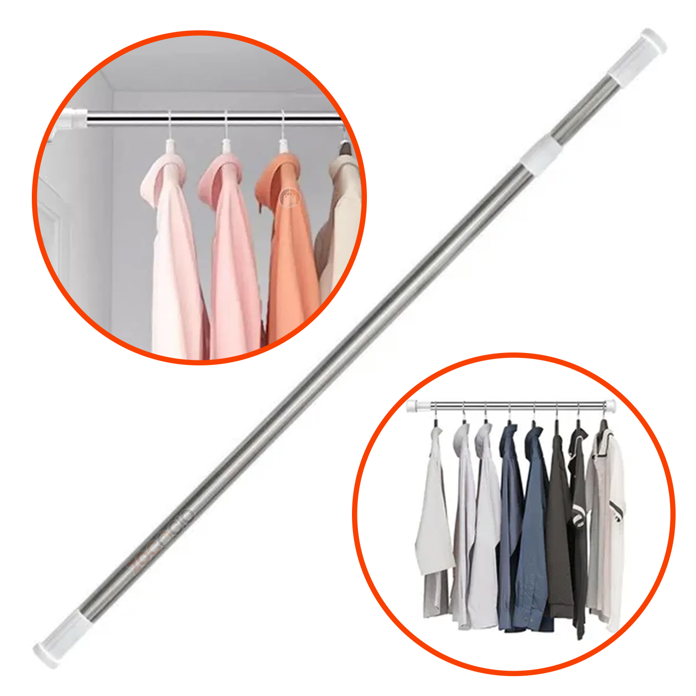 Barra Tubo Extensible Para Colgar Ropa